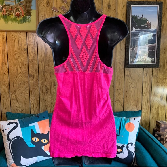 American Eagle Outfitters Fuchsia / Hot Pink Racerback Tank Top - Picture 7 of 10